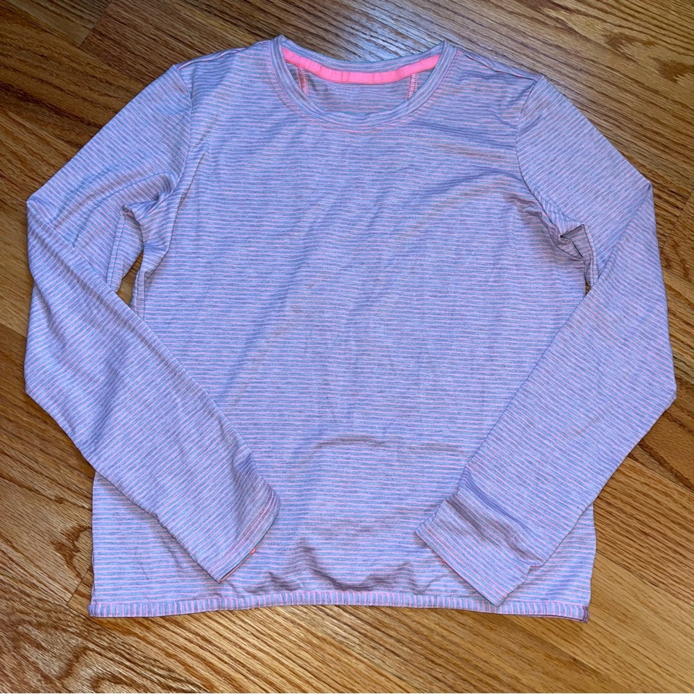 Athleta Girl be bold stripe top size large / 12